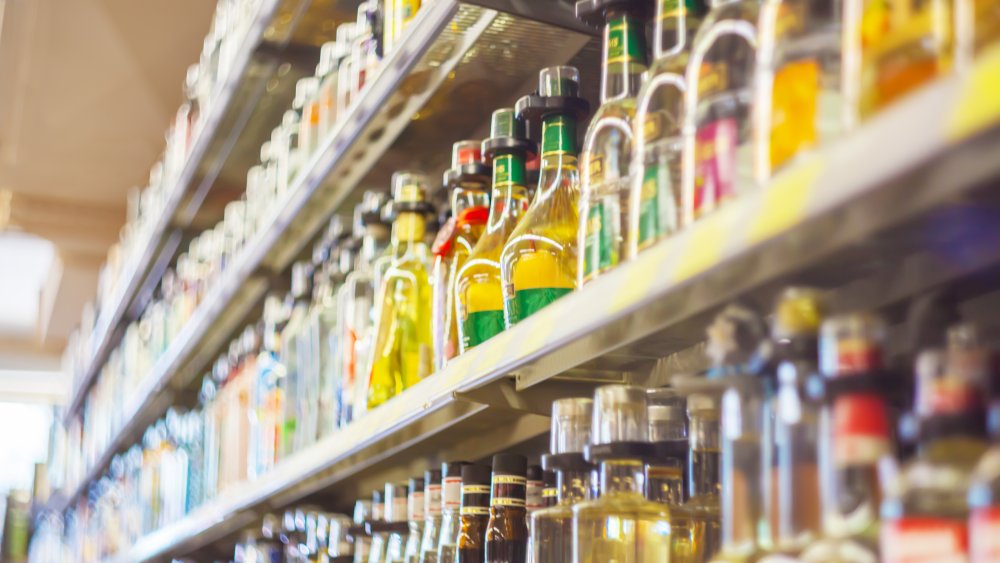 alcohol aisle at a store