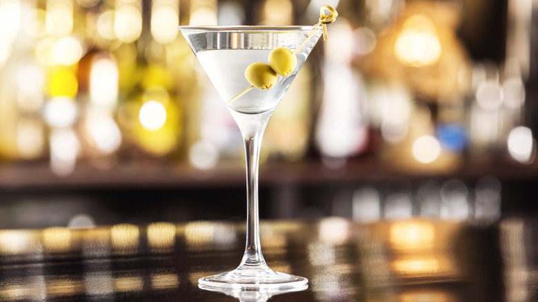 Martini, up, with olives