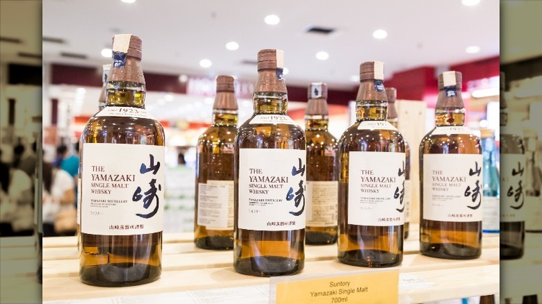 Bottles of rare Yamazaki