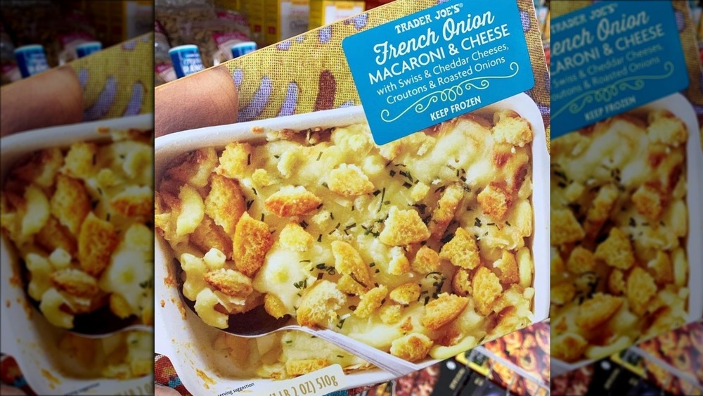 Trader Joe's French onion macaroni and cheee