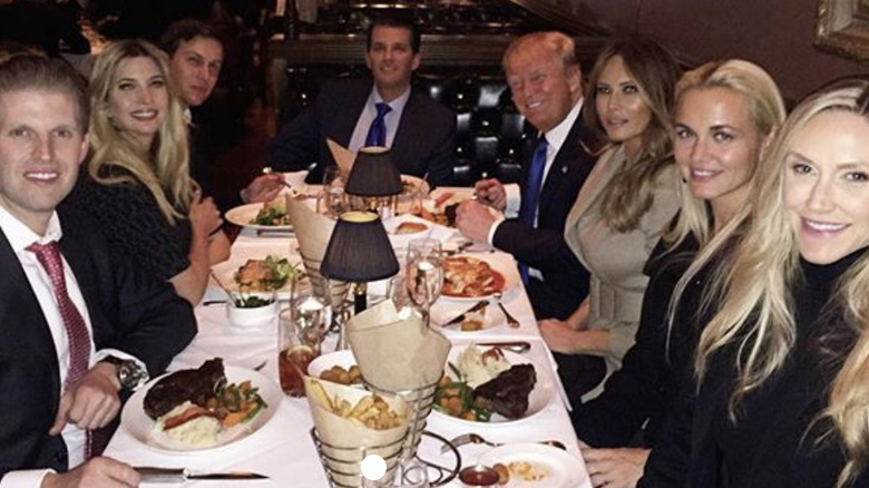 Trump family at dinner