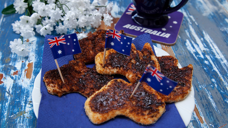 toast with vegemite