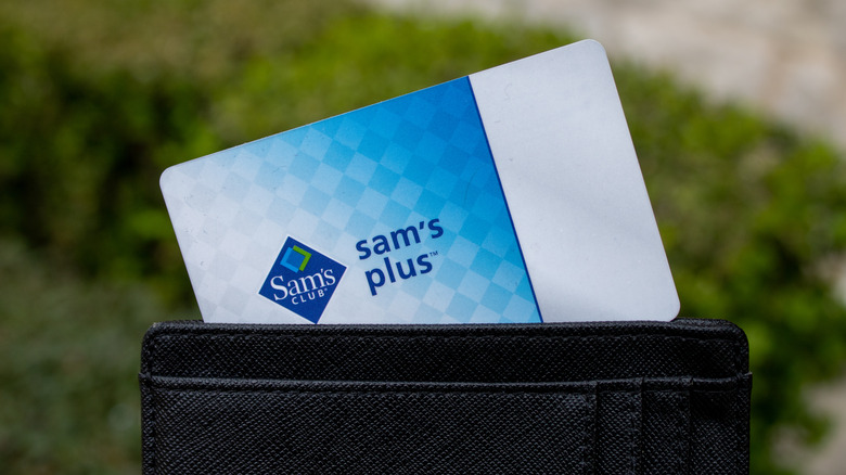 Sam's Club card in wallet