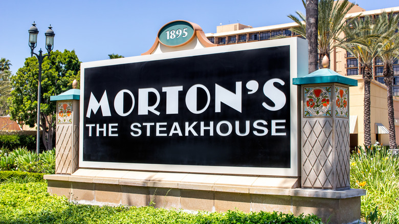 Morton's The Steakhouse restaurant sign
