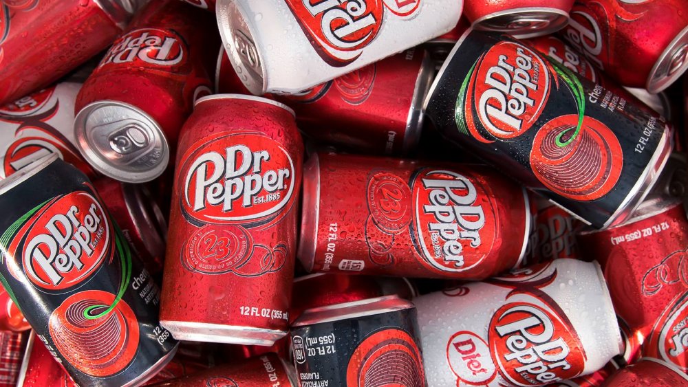  Cans of Dr Pepper in various flavors