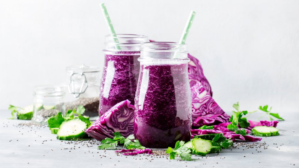 Red cabbage juice