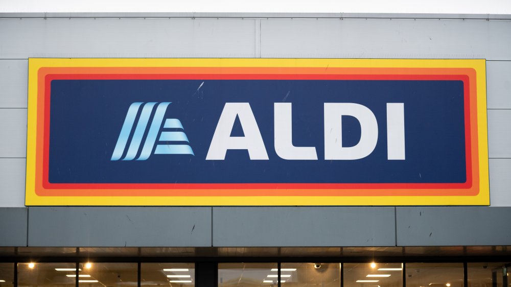 Aldi store front and sign