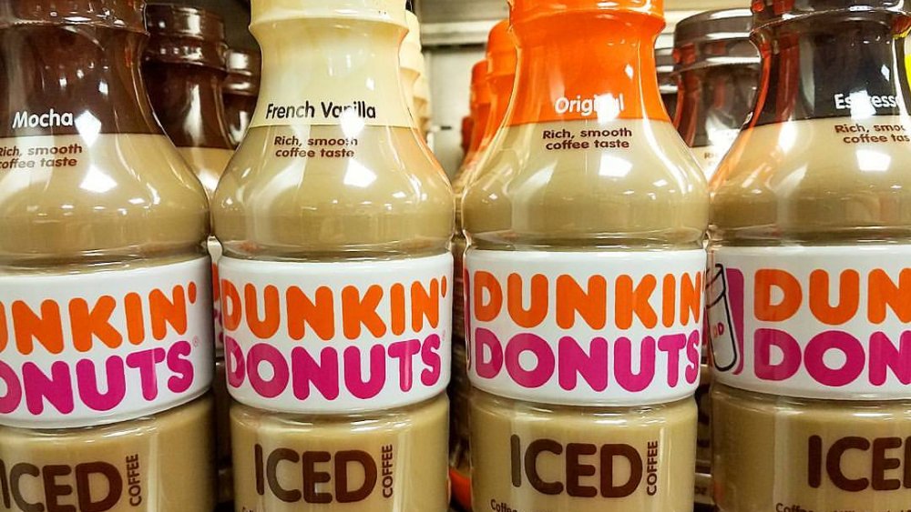 DD bottled iced coffee