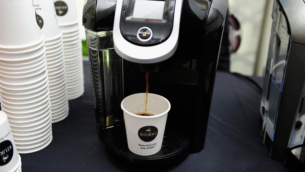 A keurig machine on display