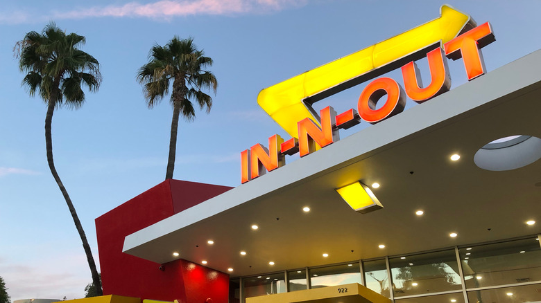 In-N-Out sign on building