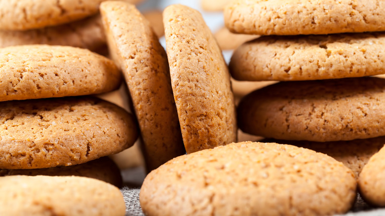 Stacks of brown sugar cookies 