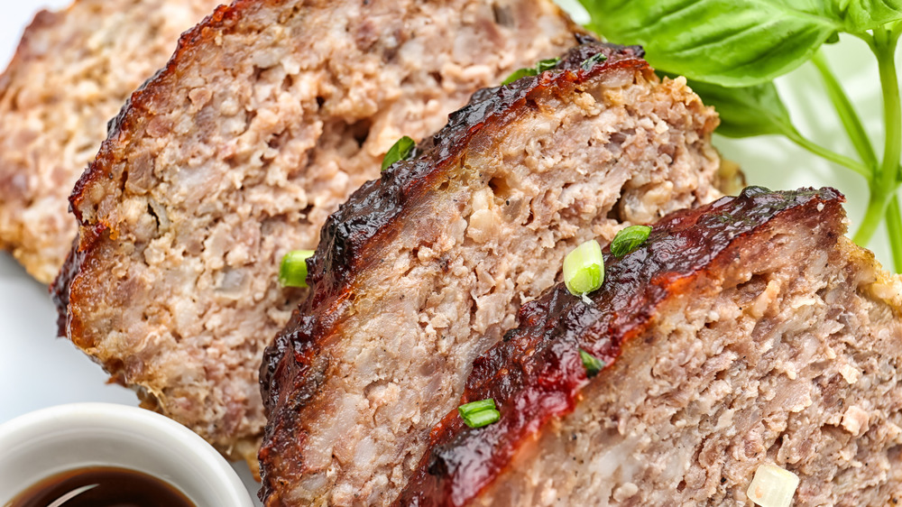 Sliced turkey meatloaf