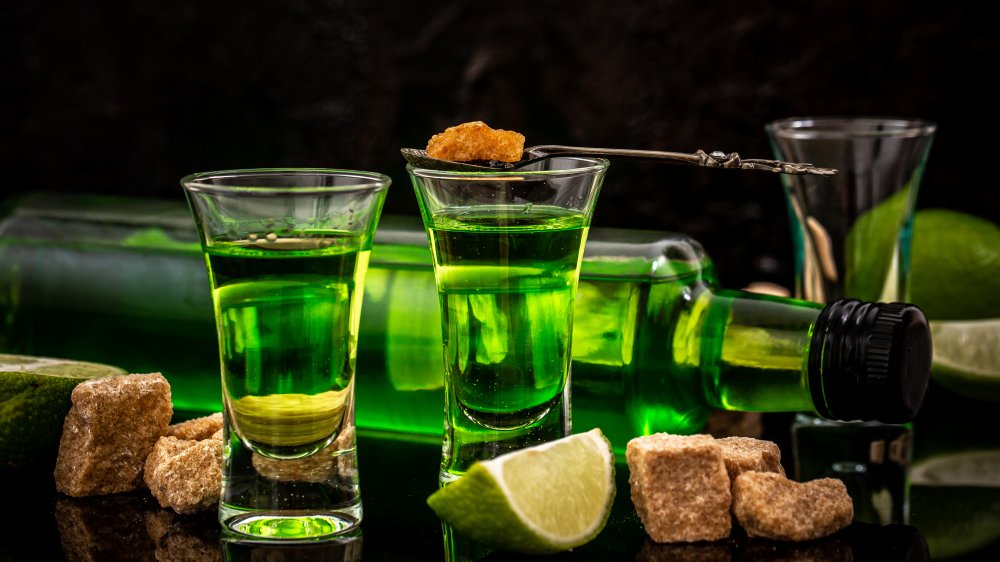 green shots of absinthe