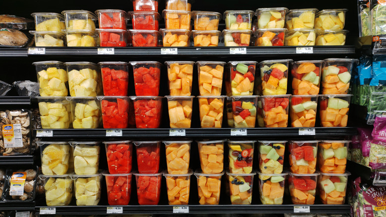 Pre-cut fruit in a Sprouts Farmers Market