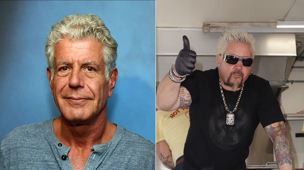 Anthony Bourdain and Guy Fieri