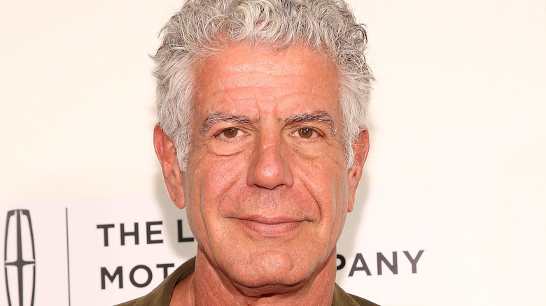 Anthony Bourdain on red carpet