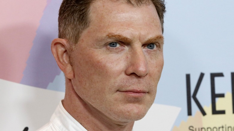 Bobby Flay looking disgruntled.