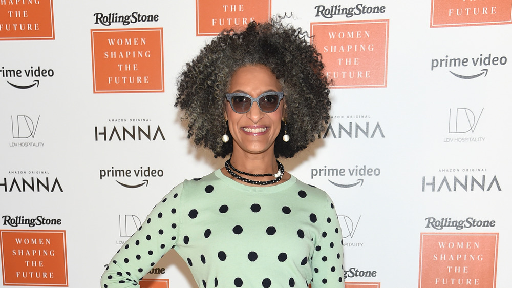 Carla Hall in a polka dot sweater