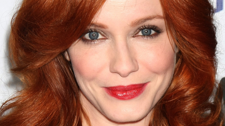 Christina Hendricks smiling on the red carpet