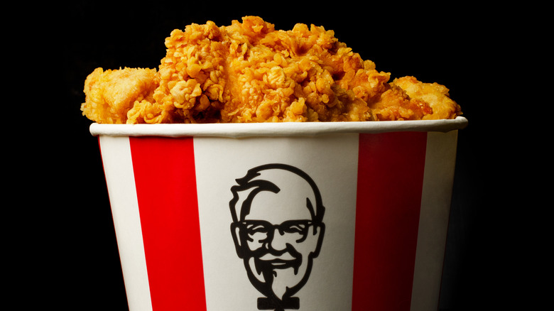 Bucket of KFC fried chicken