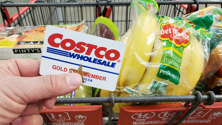 Costco grocery cart with shopping