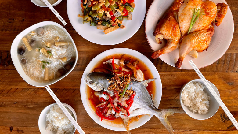 A Lunar New Year feast