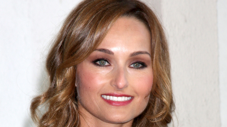 Giada De Laurentiis in red lipstick