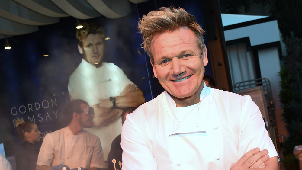 Gordon Ramsay in a chef's uniform