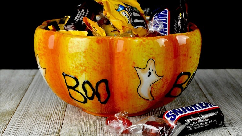 Halloween candy bowl