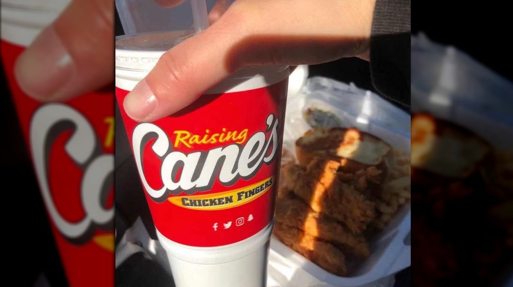 Raising Cane's brand cup