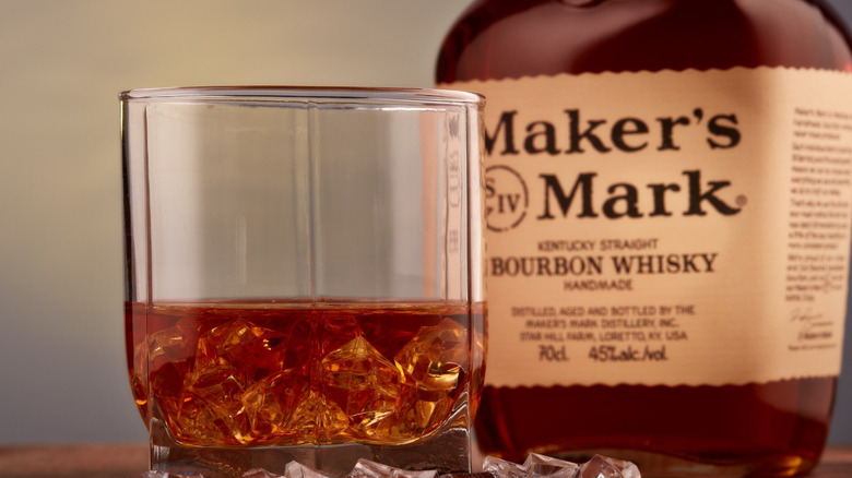 Maker's Mark whisky in glass
