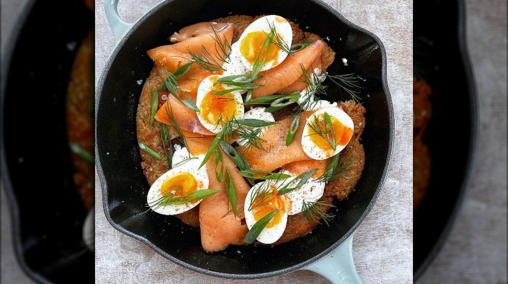 A bowl of latkes