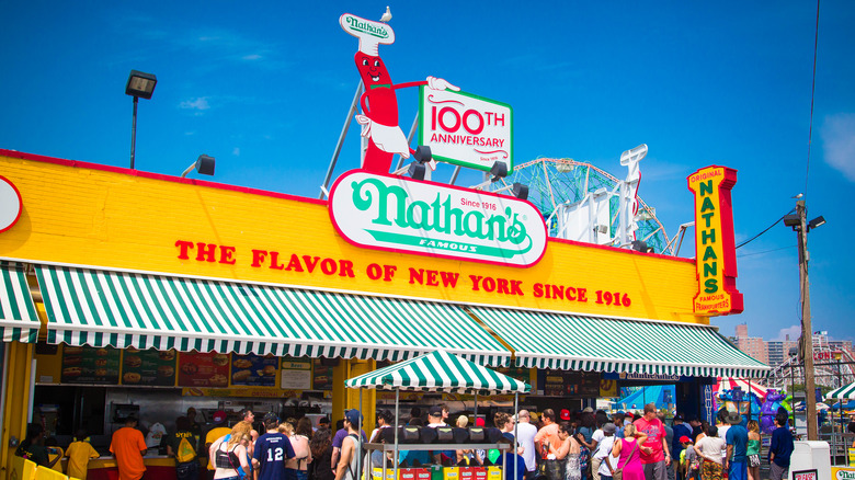 Nathan's Famous storefront 