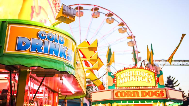 Food stalls at fairground