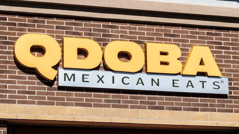 Qdoba Mexican Eats sign