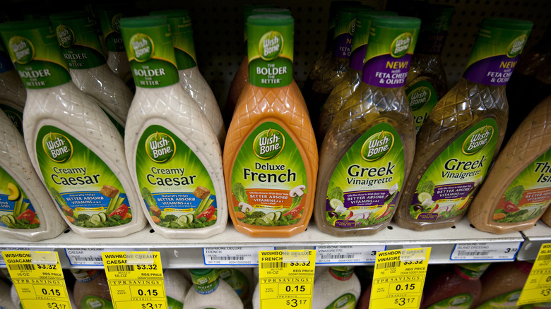 Wish-Bone salad dressings on shelf