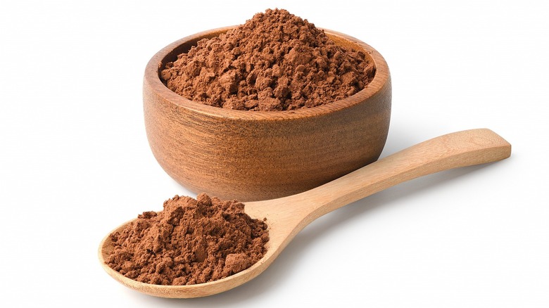 cocoa powder in a bowl