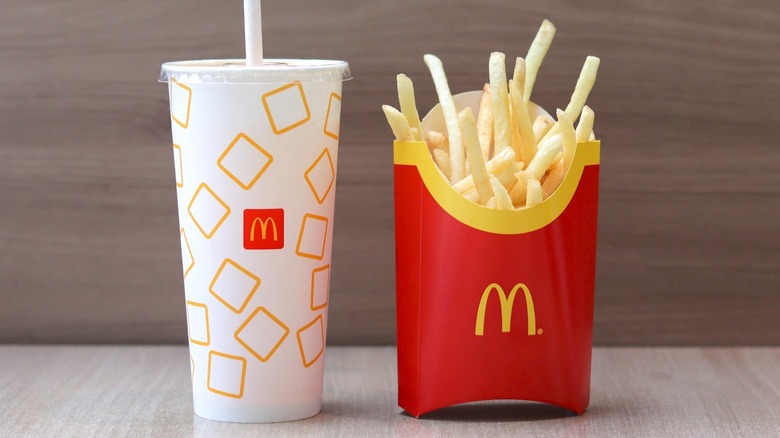 McDonalds soda and fries