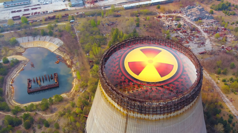 Cooling towers at Chernobyl plant