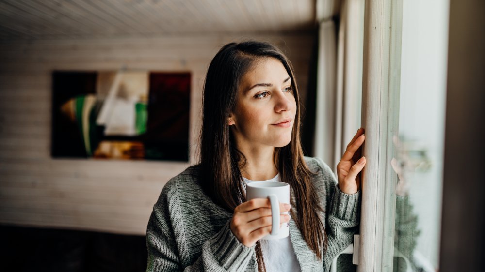 Woman with coffee