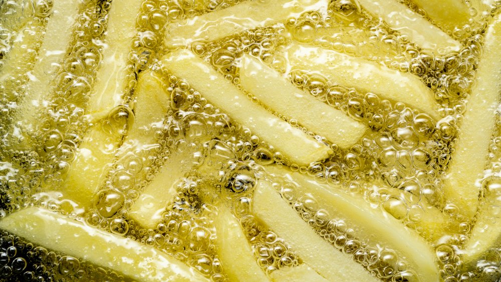 Fries in olive oil