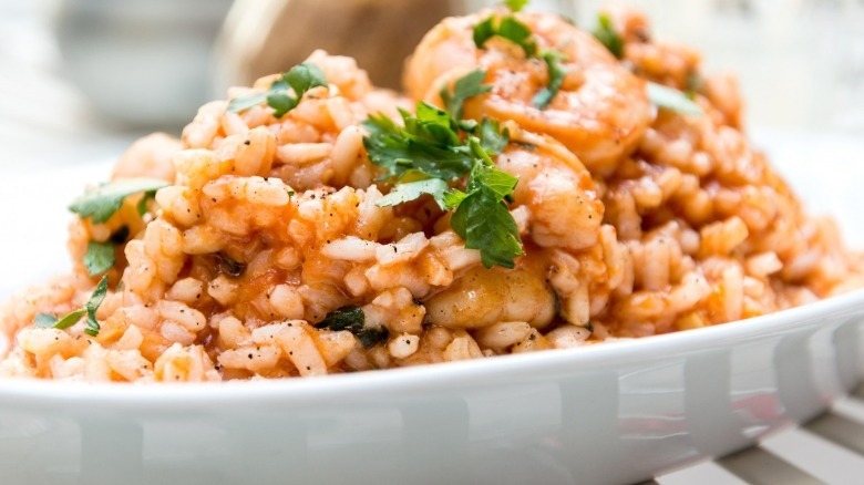 shrimp risotto