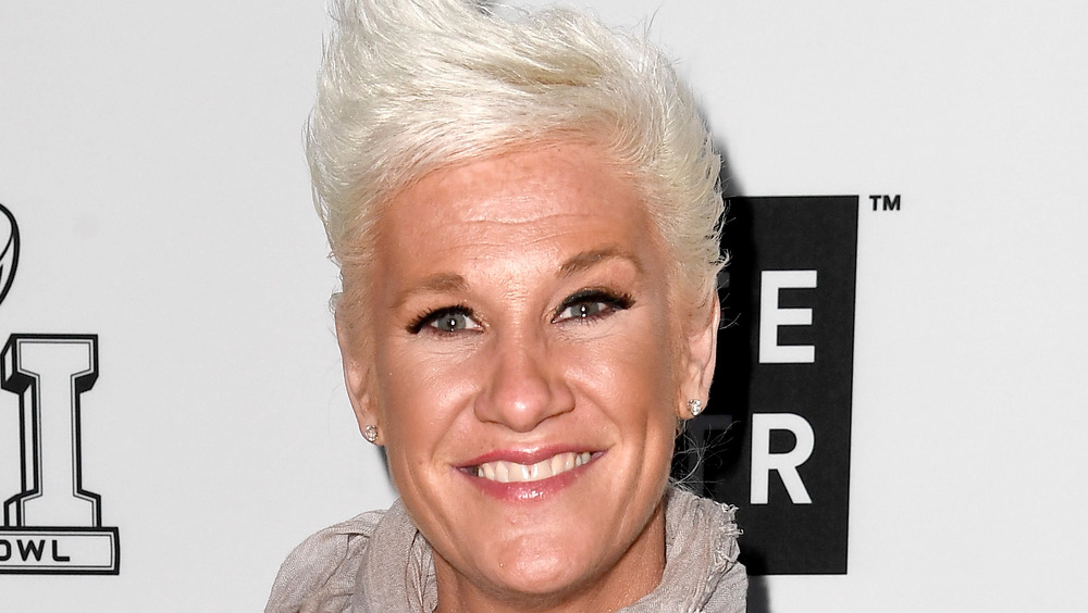 Anne Burrell with diamond earrings