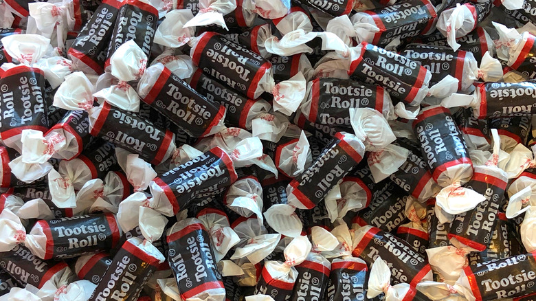 pile of Tootsie Rolls