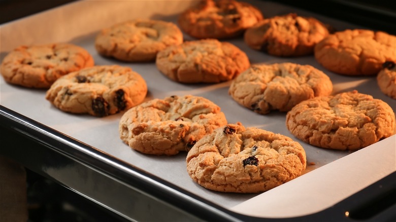 cookies on a sheet tray