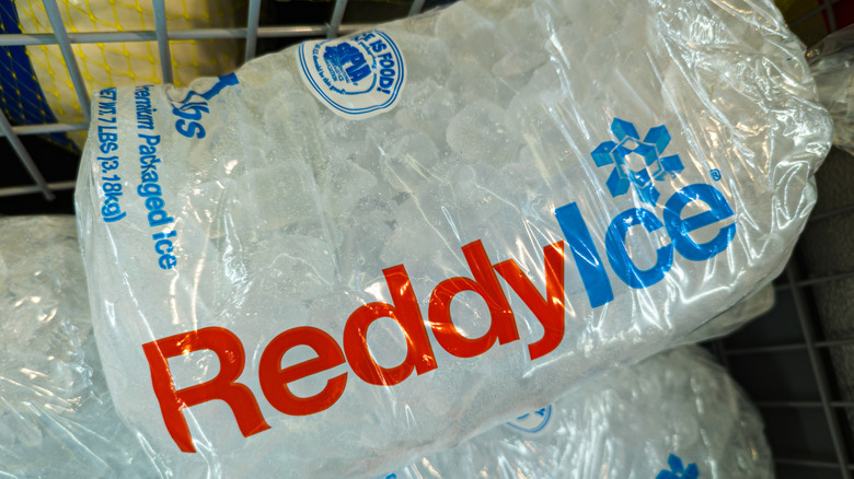 Bag of ice at store