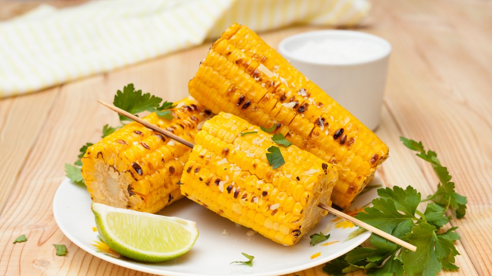 roasted corn on cob