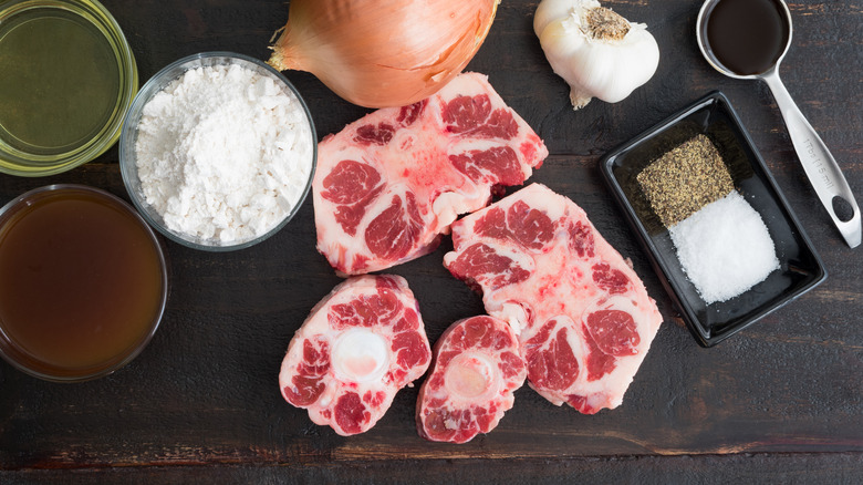 Oxtail with other ingredients