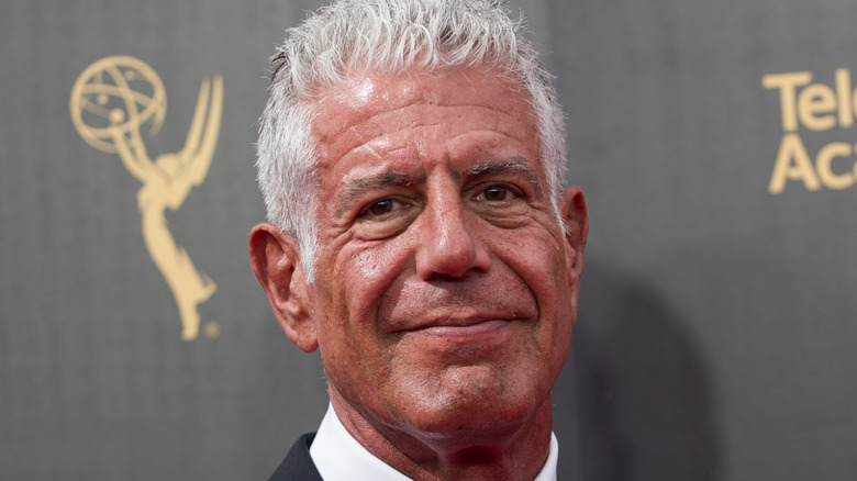 Closeup of Anthony Bourdain