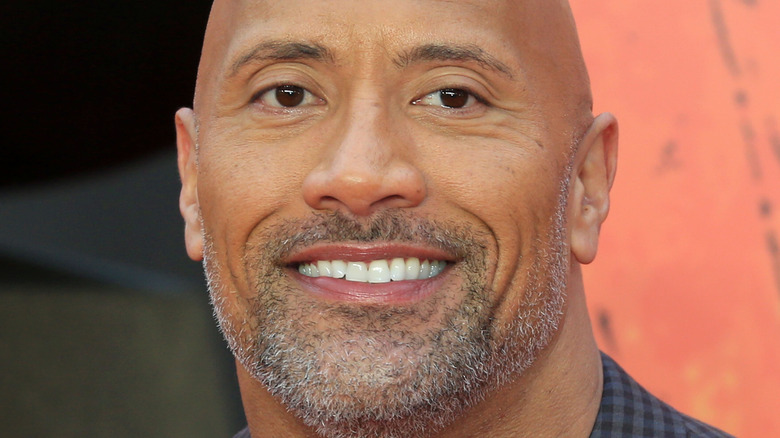 Dwayne Johnson smiling